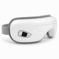 M508 Masseur oculaire chauffant avec pression d'air, vibration, musique, 5 modes, rechargeable par USB, masque oculaire pliable