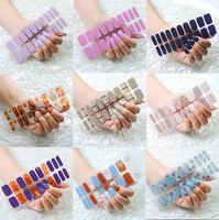 Autocollants pour ongles en gel UV non toxiques de style français, semi-durcis, personnalisés 3D/2D, autocollants pour ongles auto-adhésifs faciles à appliquer, vente en gros