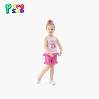 Puresun Jaminan Harga Terbaik Celana Pendek Motif Semangka 100% Katun Pita Besar Pakaian Anak Perempuan 6-12 Tahun Grosir Celana Pendek Bubble Custom