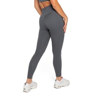 Leggings Deportivos al Por Mayor con Logotipo Personalizado, Cintura Alta, Tejido de Nailon y Spandex, Elásticos en 4 Direcciones, Secado Rápido, para Gimnasio, Fitness y Yoga - Product Image 3