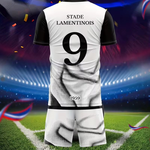 American round neck <b>T</b>-<b>shirt</b> soccer jersey set, football uniform factory can customize.F10 - Product Image 1