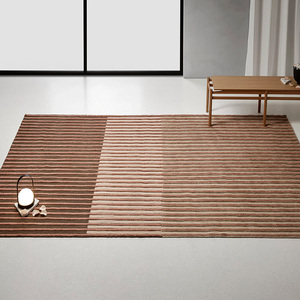 Hiện Đại Tối Giản Handmade Tùy Chỉnh Thảm Cho Phòng Khách Và Phòng Ngủ Sọc Màu Xanh Và Màu Xanh Thảm - Product Image 5