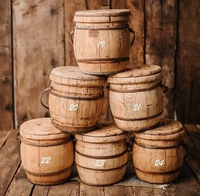 Chinois Antique Rustique En Bois Accessoires Faits À La Main Nouveau-Né Photographie Berceaux Photo Tir Soutiens Bébé panier seau