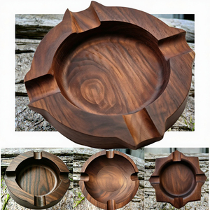 Lockable Outdoor Wooden Round Morden Luxury Desktop Ashtray <b>Cigarette</b> <b>Bin</b> in Communal Smoking Areas - Product Image 3
