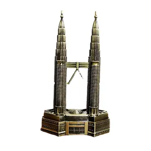 Terkenal Di Dunia Souvenir Wisata Logam Perunggu Kuala Lumpur Malaysia Menara Kembar Petronas Model