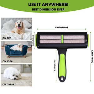 KingHon Electrostatic Hair Removal Brush Sheets Sofa <b>Clothes</b> Push-pull Automatic Cleaning <b>Cat</b> and Dog Sticky Brush - Product Image 5