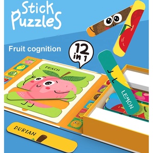 Đầu Giáo Dục 12 Trong 1 Stick Câu Đố Đồ Chơi 36Pcs Hai Mặt Tạo Ra 12 Khác Nhau Trò Chơi Câu Đố Trò Chơi Ghép Hình Câu Đố Với Hộp Lưu Trữ - Product Image 4