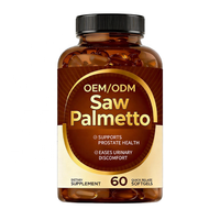 Saw Palmetto 60 Capsules Molles - Soutien Rapide à la Santé de la Prostate et Soulagement de l'Inconfort Urinaire pour Adultes