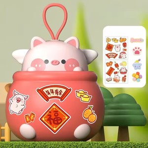 Hucha Temática de Gran Capacidad, Caja Fuerte Adorable con Diseño de Panda, Abeja, Cerdo y Casa de Dulces, Juguete Creativo para Ahorrar - Product Image 2