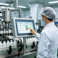 Équipement médical, moniteur tactile capacitif industriel à haute stabilité, écran LCD pour instruments hospitaliers, format 16:9