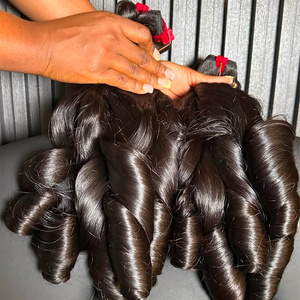 Lots de <span class=keywords><strong>Cheveux</strong></span> Bouclés Birmans Naturels Noirs, <span class=keywords><strong>Cheveux</strong></span> Birmans Bruts Crépus Bouclés, 100% <span class=keywords><strong>Cheveux</strong></span> Humains Vietnamiens Qualité Double Drawn - Product Image 4