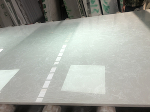 Đá Cẩm Thạch nhân tạo tấm đánh bóng đá cẩm thạch nhân tạo tuyết trắng slab đá Countertop sàn tường bên ngoài nhà cung cấp sản xuất - Product Image 6