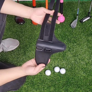 อุปกรณ์ฝึกซ้อมวงสวิงกอล์ฟ ป้องกันการพลิกข้อมือ สายรัดปรับท่าทาง วัสดุ PU - Product Image 4