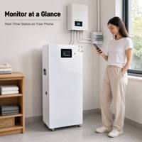 Système de stockage d'énergie domestique empilable LiFePO4 48V 300Ah 14,4 kWh, solaire hors réseau, CAN RS485, BMS intelligent, OEM