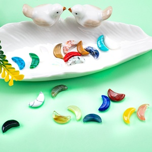 Tay Chạm Khắc 20Mm Tự Nhiên Hình Trăng Đá Pha Lê Mini Lưỡi Liềm Đá Quý Cho Nhà Tình Yêu Phong Cách Trang Trí - Product Image 2