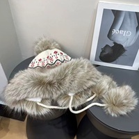 Gorros de invierno cálidos para caza, ciclismo, con orejeras, de cuero, de felpa gruesa, con logotipo bordado personalizado, tipo Ushanka, gorro tipo beanie