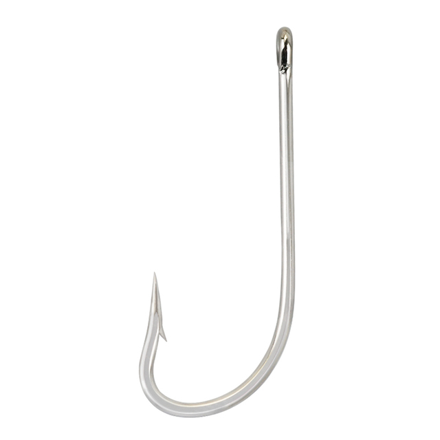 Carbon Steel Long Shank Barbed Fishinghooks Wide Gape Circle Hook Bulk Fishing Tackle