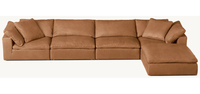 Ensemble de canapés modulaires de luxe pour salon, 4 places, avec banquette de salon, pour intérieur