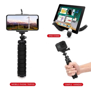 Mini <span class=keywords><strong>support</strong></span> de téléphone portable flexible en forme de pieuvre, trépied de bureau <span class=keywords><strong>pour</strong></span> selfie, <span class=keywords><strong>support</strong></span> <span class=keywords><strong>pour</strong></span> <span class=keywords><strong>smartphone</strong></span> - Product Image 2