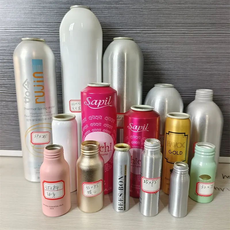 150Ml 200Ml 300Ml 500Ml Aluminium Nevel Spuitfles Cosmetica Bodylotion Metalen Fles Plastic Pompdop