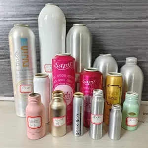 150ml 200ml 300ml 500ml bottiglia Spray in alluminio per cosmetici lozione per il corpo in metallo bottiglia di plastica tappo pompa