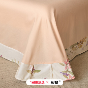 Floral Print Cotton <b>Bedding</b> <b>Set</b> 100 Count Autumn Winter Duvet Cover Sheet <b>Set</b> Breathable Skin Friendly - Product Image 4