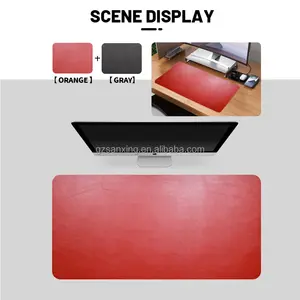 Large Size Waterproof Anti-slip PU Leather Mouse Pad For Home Office Keyboard Mice Mat