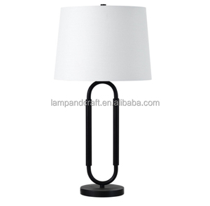 Matte <b>Black</b> Table Lamp Linen <b>Shade</b> for Home Decor Bedroom Hotel Lobby Hotel Guestroom - Product Image 2