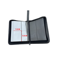 Nuevo personalizado PU cuero deportes 4 bolsillos PP plástico tarjeta mangas Trading Card Binder
