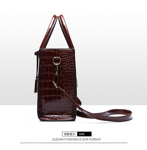 Bolso de Hombro de Fábrica Directa, Bolsos de Mensajero de Cuero PU, Bolsos de Mano de Moda con Bolsillo, Estilo Tote, Bolsos para Portátil para Mujer - Product Image 3