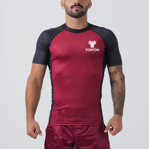 Tonton カスタム OEM ノーギ 柔術 ファイト MMA BJJ コンプレッションシャツ 半袖 ラッシュガード カスタム BJJ ラッシュガード - Product Image 5