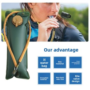 Zaino per Ciclismo e Sport all'Aperto con Sacca d'<span class=keywords><strong>Acqua</strong></span>, in Oxford Ecologico, Leggero, per Escursionismo e Arrampicata, Grande Capacità 3L, Doppio Scomparto - Product Image 3