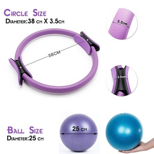Anillo de Pilates, Set de Accesorios para Yoga, Equipo de Gimnasio <span class=keywords><strong>en</strong></span> <span class=keywords><strong>Casa</strong></span>, Multifuncional, Resistente, Alta Elasticidad, Ecológico, Personalizable - Product Image 3