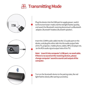 4 trong 1 hotsell v5.0 không dây BT Transmitter <span class=keywords><strong>Receiver</strong></span> Aux USB Dongle cho TV/máy tính/tai nghe - Product Image 6