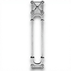 Rampe d'escalier de balcon en fonte robuste Black Diamond, finition gris moderne ultra-polie par sablage, panneau de fonderie CI - Product Image 2