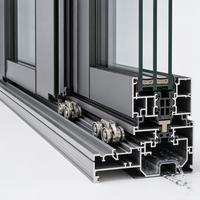 Ventana Corredera de Aluminio Ultrafina de 6 Vías Serie 120 |   Resistencia al Viento y al Agua de Grado Tifónico |   Diseño de Marco Oculto Panorámico
