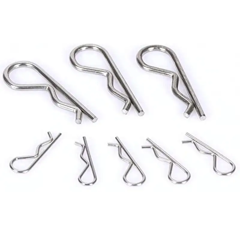 Haiyuan Verkopen Als Warme Broodjes Verzinkte R Type Vergrendeling Cotter Pin Golfvorm Split Clip Klem Haar Tractor Pin Voor Auto Bevestiger