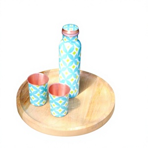 Custom Print 100% Carbon Steel Eco-Friendly Food Grade Ayurvedic Certified High Quality Anti-corrosion Coating Drinkware - Product Image 3