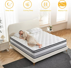 <span class=keywords><strong>Matelas</strong></span> Complet Personnalisé <span class=keywords><strong>de</strong></span> 10 Pouces en Boîte avec Ressorts Ensachés, Respirant et Offrant un Excellent Soutien pour Soulager les Douleurs Dorsales - Product Image 3