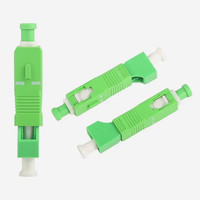 Conector de Fibra Óptica SC/APC Macho a LC/APC Hembra, Adaptador de Fibra Óptica, Acoplador Óptico Híbrido SC LC