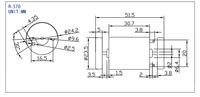 XYT Offres Spéciales R-370 personnalisé Mini vibrateur électrique à grande vitesse 6000/8500 tr/min moteur à courant continu masseur 6V 12V 24V bateau appareil ménager