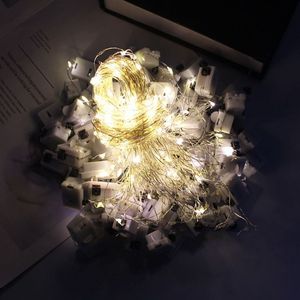 Petites guirlandes lumineuses 1M 2M, guirlandes lumineuses LED colorées avec boîte à piles pour la décoration de fête d'anniversaire - Product Image 2