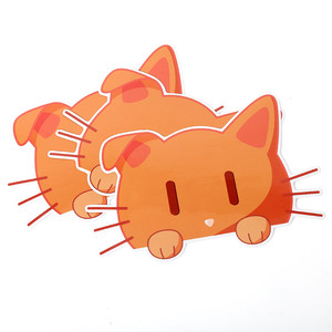 Vograce produce adesivo personalizzato <span class=keywords><strong>per</strong></span> finestra Peeker Cat Peeking Over Car Decoration adesivo in vinile impermeabile - Product Image 6
