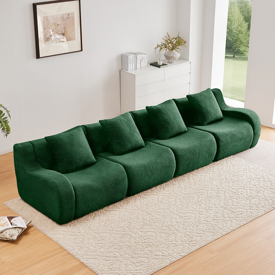 Green + Teddy + 4 Seat