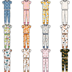 ชุดนอนเด็กอ่อนผ้าไผ่นุ่มคุณภาพสูง ชุดลำลองพิมพ์ลายเสื้อและกางเกงสำหรับเด็ก ชุดเสื้อผ้าเด็ก ชุดนอนเด็กวัยหัดเดิน - Product Image 3