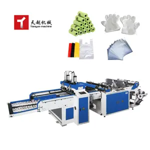 Tianyue Taiwan 130-230 Times/Min*2 High Speed Cassava Plastic Bag Making Machine Price Automatic Plastic Bag Making Machine