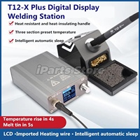 Station de soudage IParts OSS T12-X PLUS, fer à souder électronique avec embouts T12 pour la réparation de circuits imprimés, outils de soudage de cartes de téléphones portables