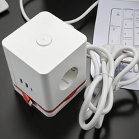 Multiprise intelligente USB Cube avec protection contre les surtensions, 3 prises CA, 3 ports USB, prise EU standard 16A 250V E-Sun GB03