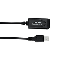 Kabel Data tipe berpelindung 5M panjang kustom 2.0 kabel Usb AM ke AF dengan IC
