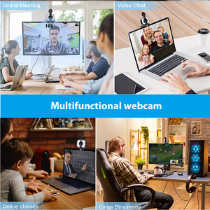 Cámara <span class=keywords><strong>Web</strong></span> Veb Kamara Full HD para PC, Cámara <span class=keywords><strong>Web</strong></span> USB 4K con Micrófono para Conferencias y Escritorio, para Uso con Computadora - Product Image 6